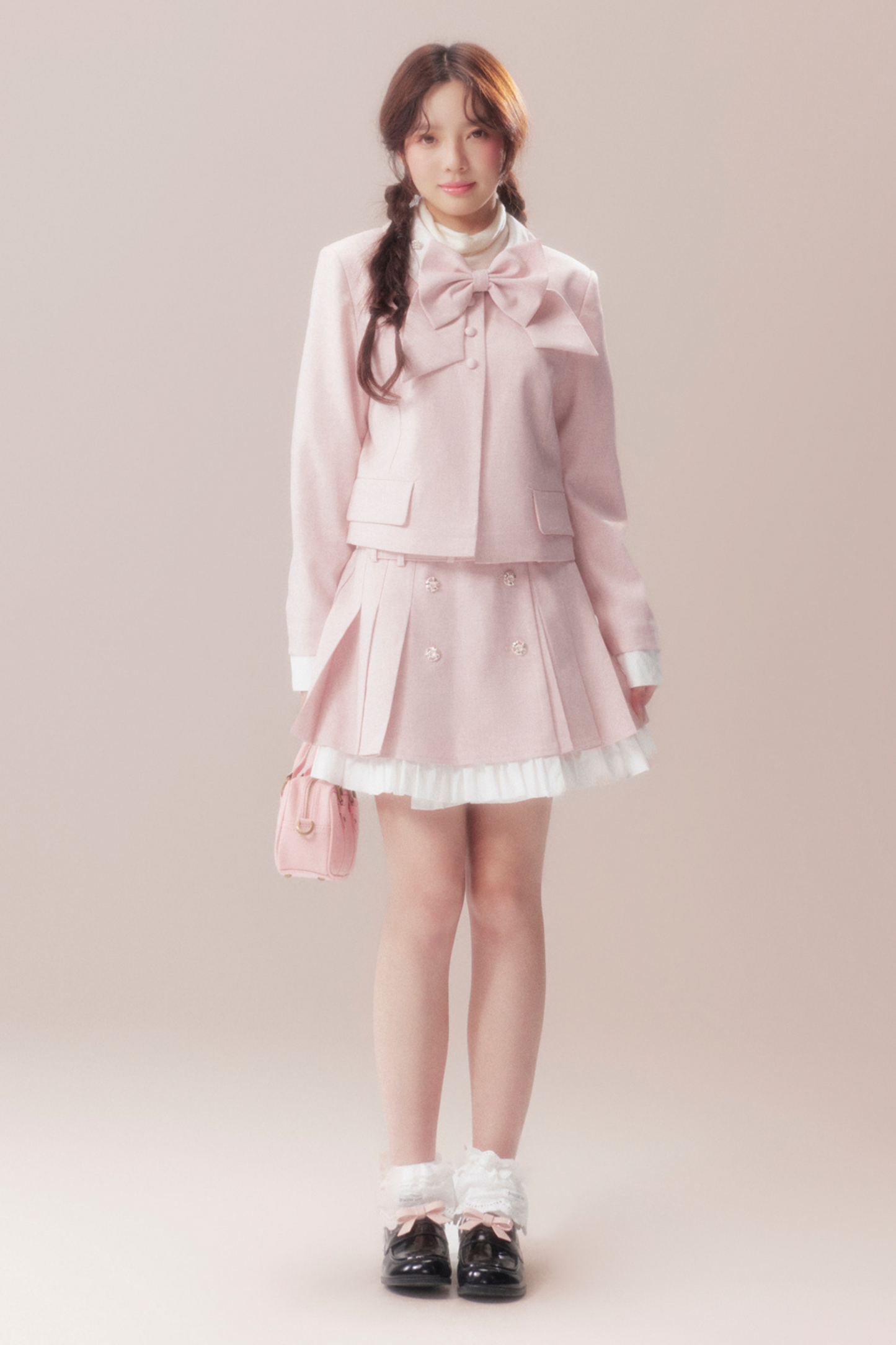 スイートリボンジャケット+プリーツスカート