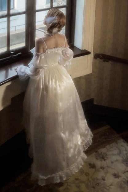 Heavy Shatindal Cami Sole Dress + Lace Asymmetrical Shawl