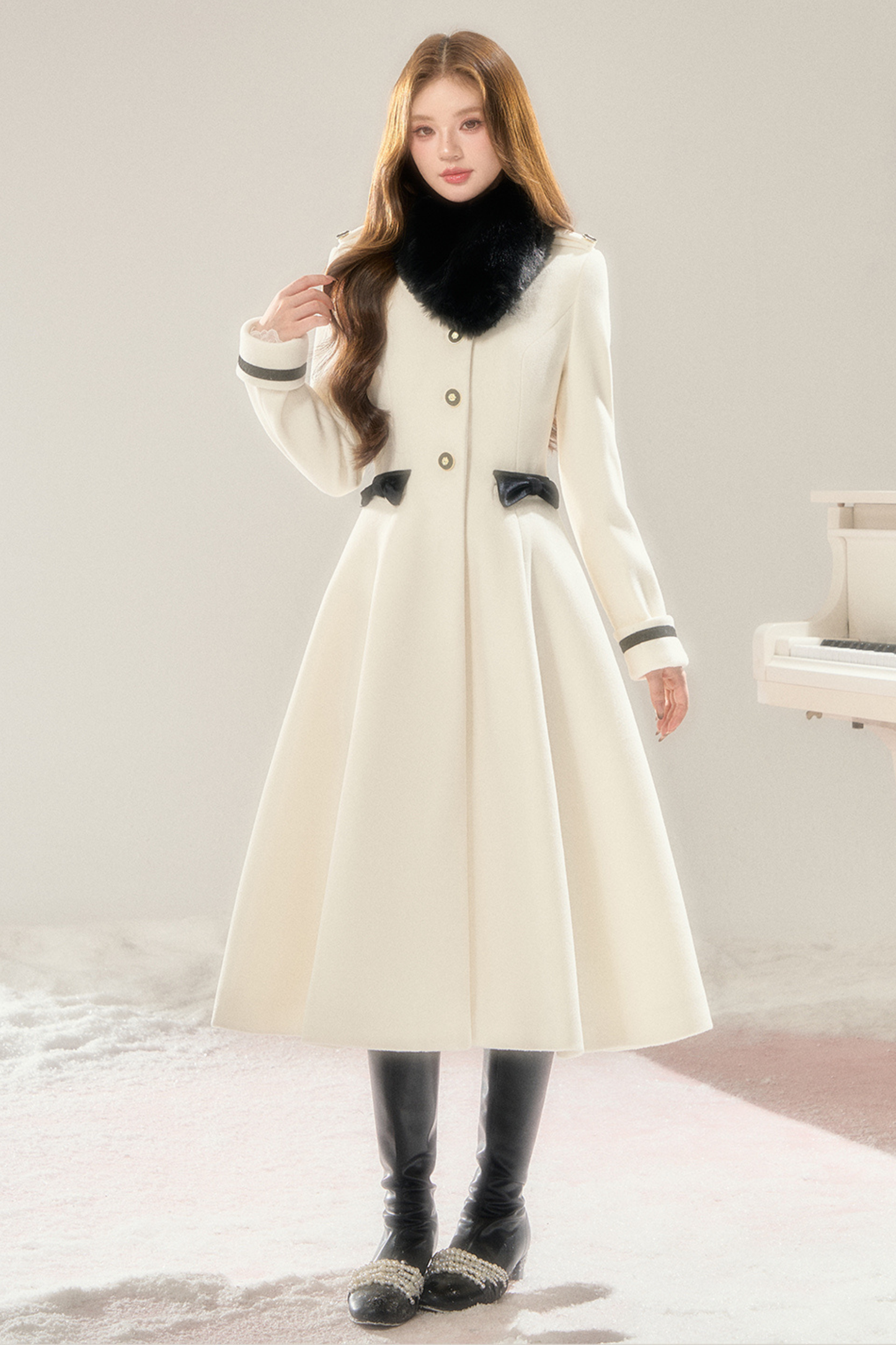 Old French Hepburn Wool Coat