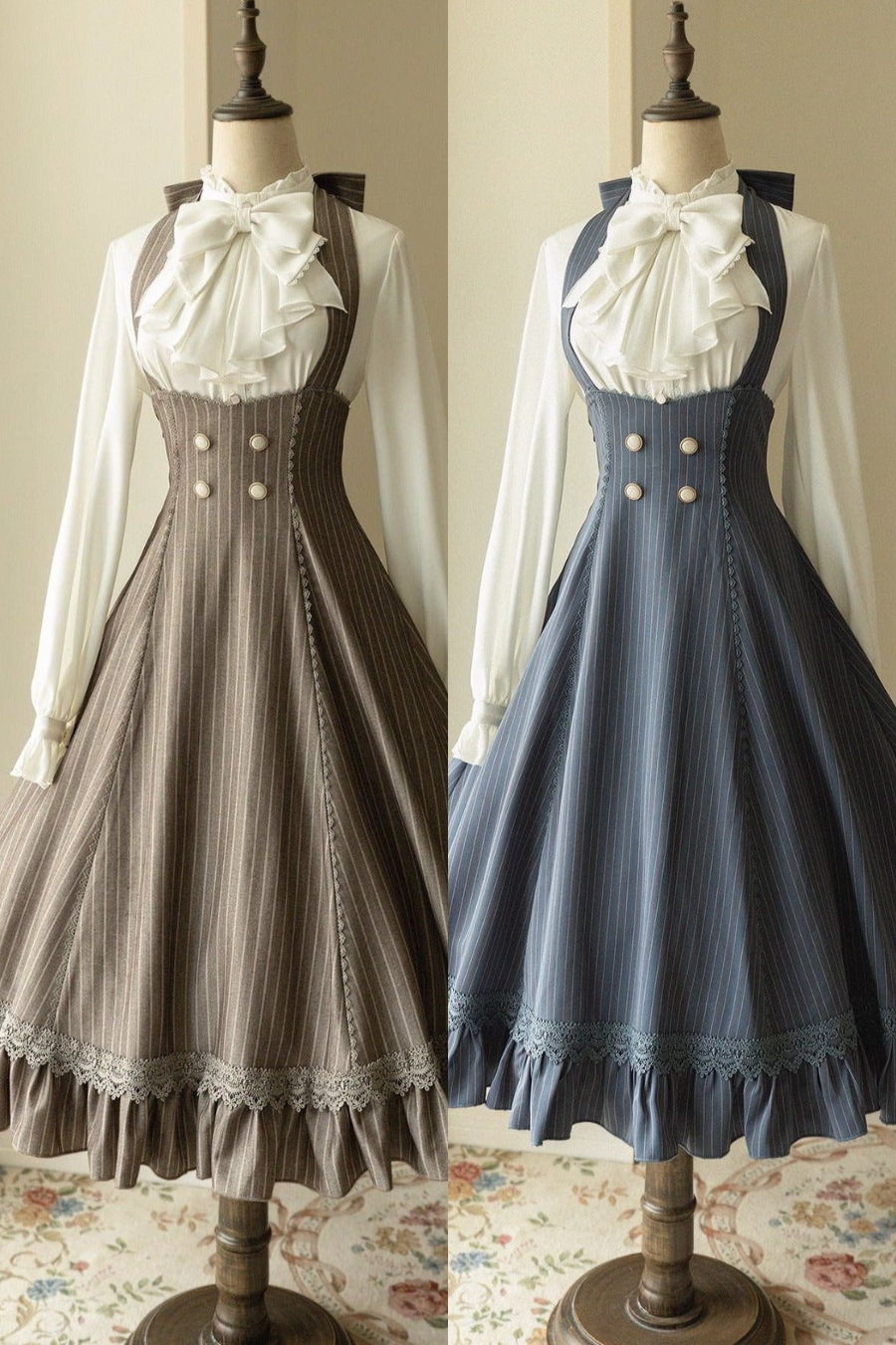 ビックリボンブラウス＋レトロサススカート