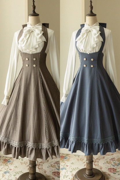 ビックリボンブラウス＋レトロサススカート