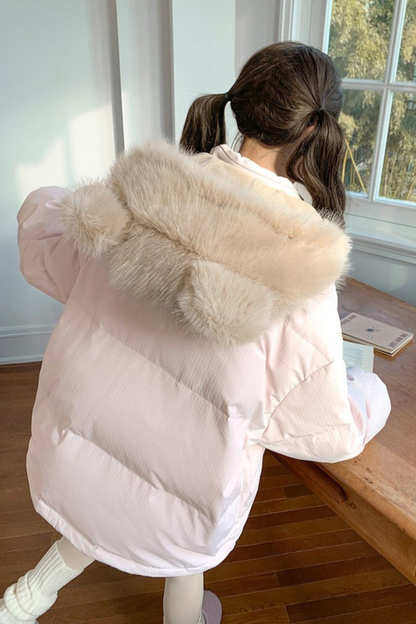 ベアフードスイートダウンジャケット