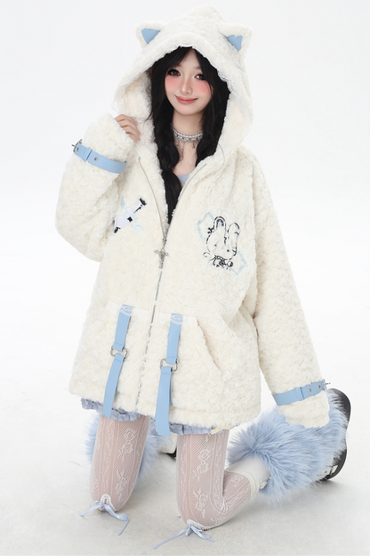 猫耳フードサブカルジャケット