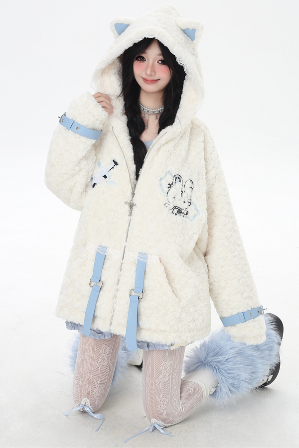 猫耳フードサブカルジャケット