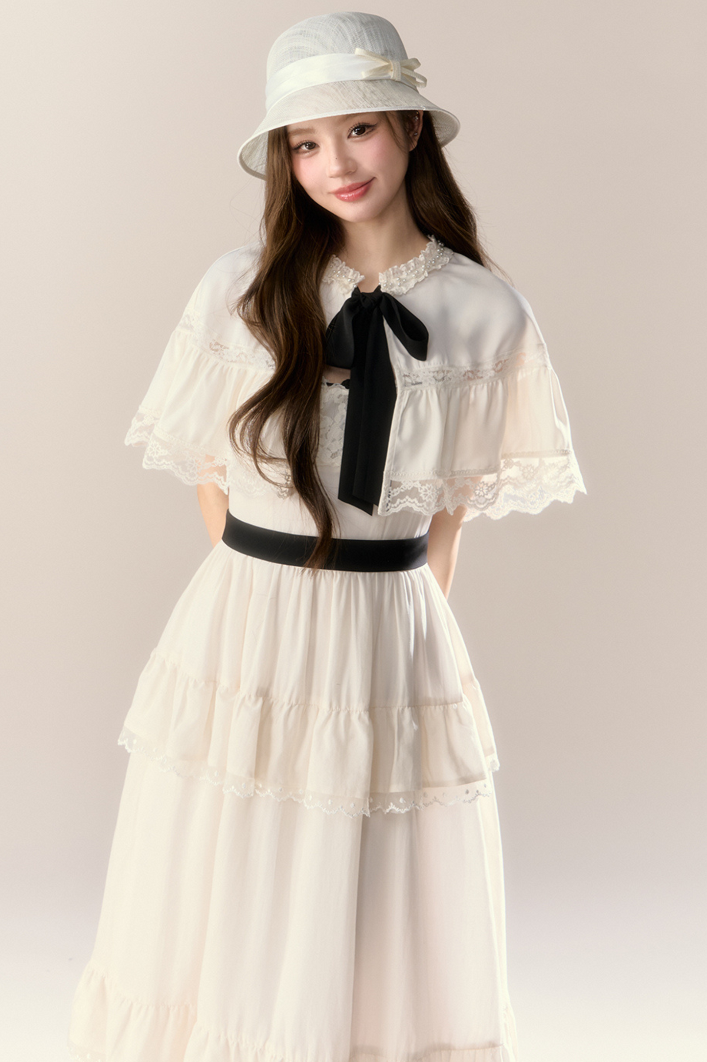 Lillian French Shawl Cake Dress