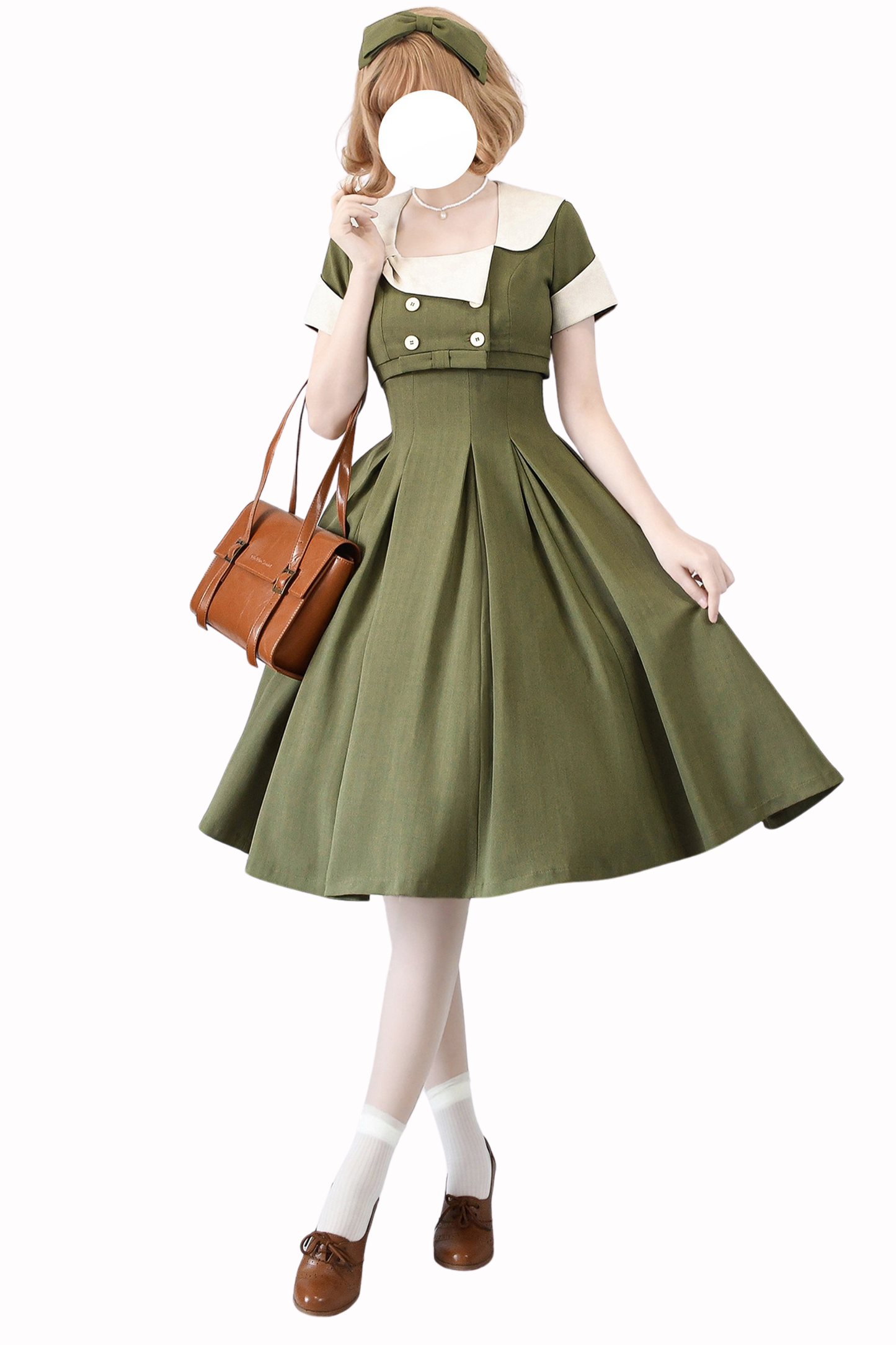 エレガントフレンチレトロフレアドレス+ショートジャケット