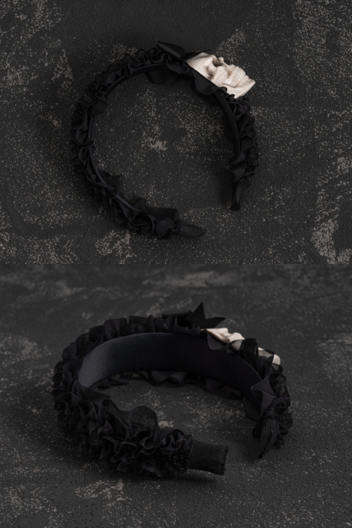 スカルリボンヘアーアクセサリー