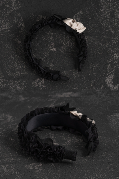 スカルリボンヘアーアクセサリー