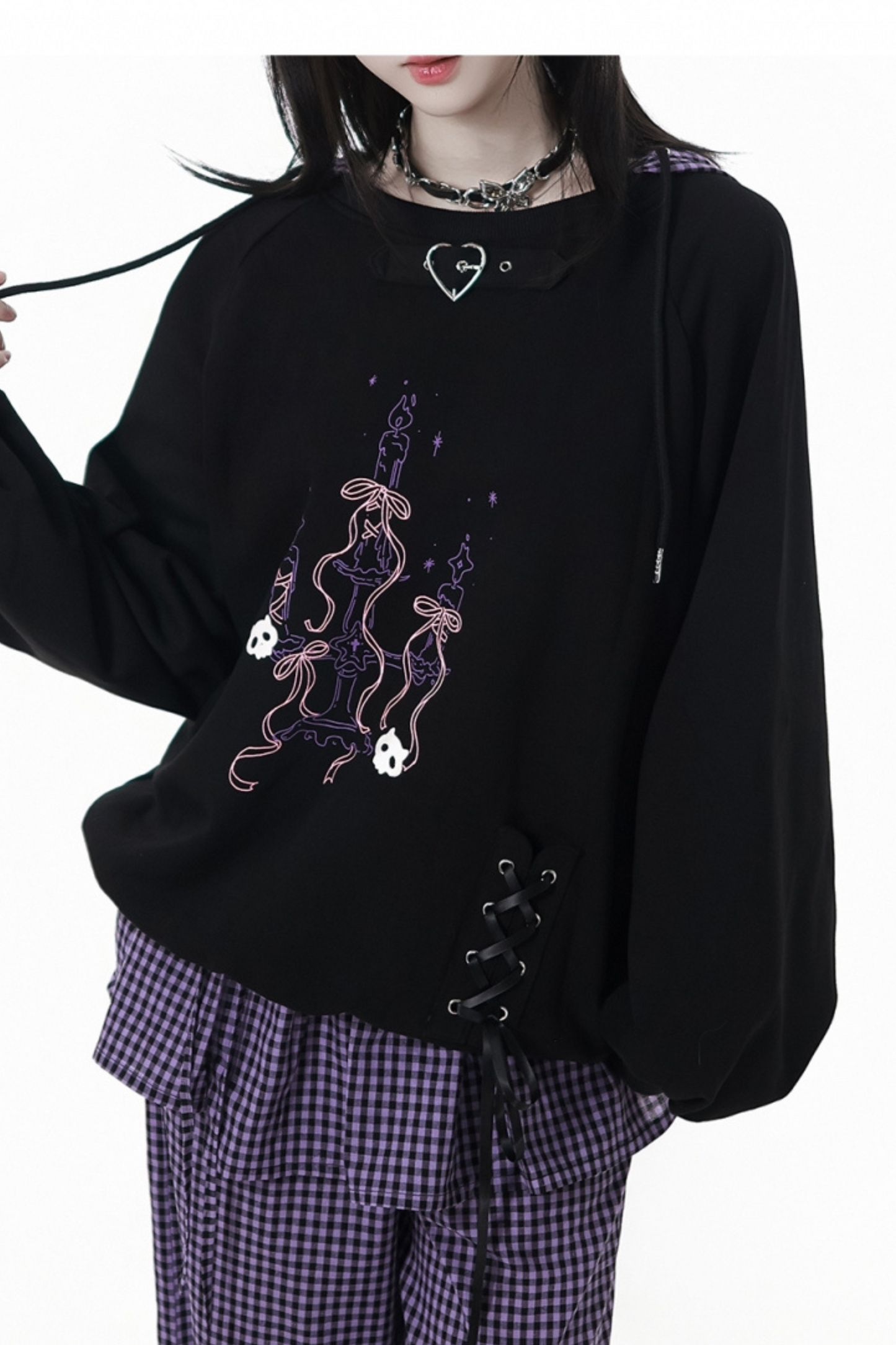 Academy Purple Hooded Sweatshirt + Top + Skirt + Pants + Leg Covers