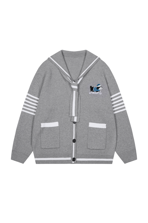 カレッジセーラーニットカーディガン