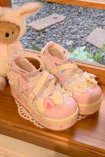 ストロベリーリミテッドロリータシューズ