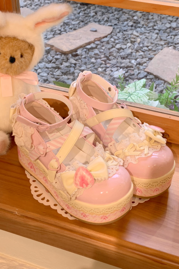 ストロベリーリミテッドロリータシューズ