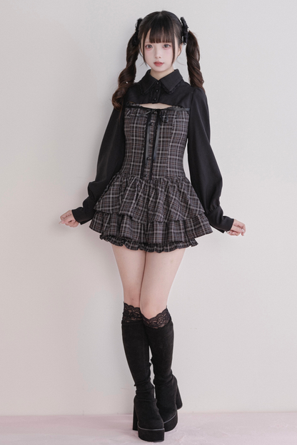 Plaid Sweet Dress + Inner Shorts