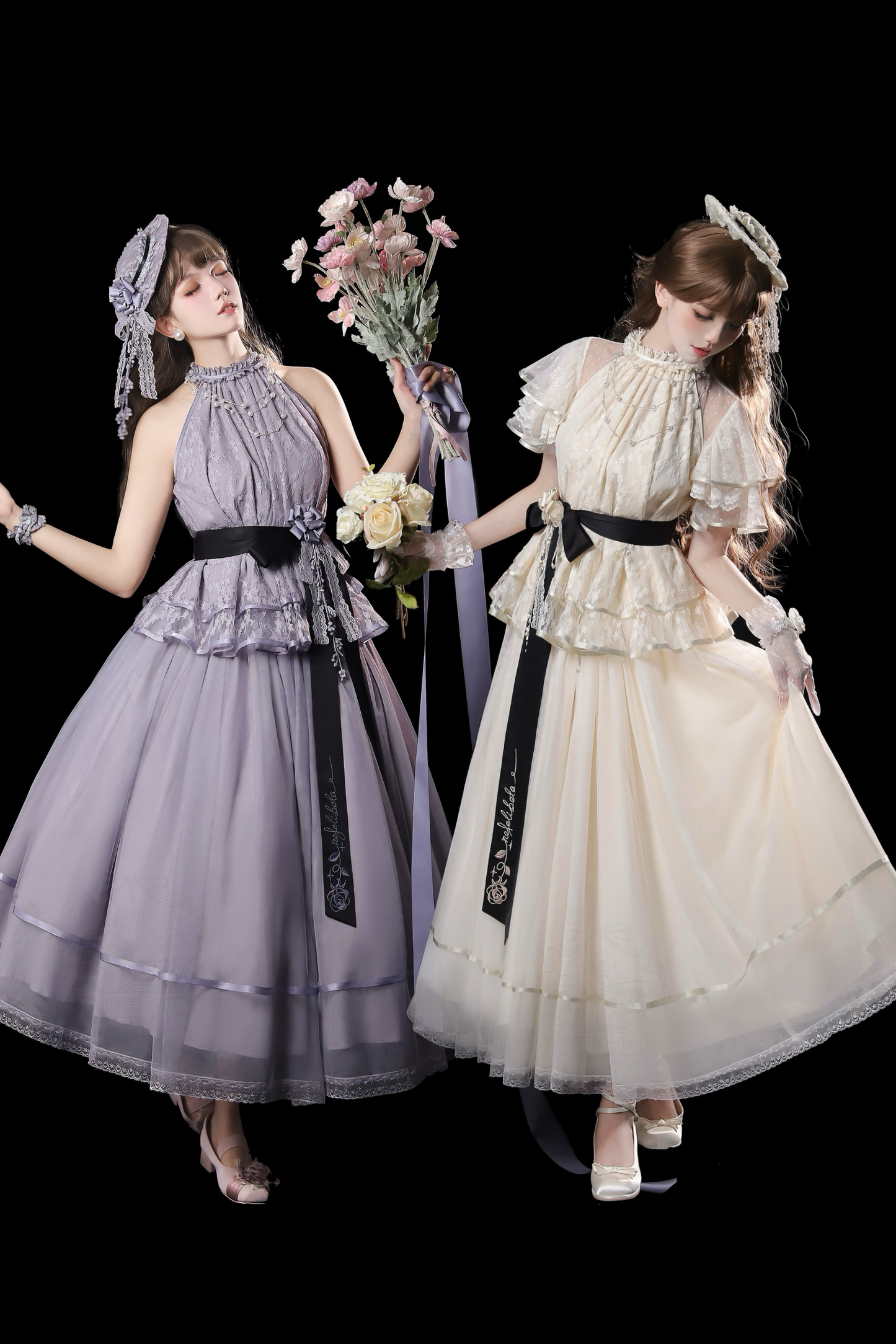 【4月5日予約締切】レトロエレガントインナー+トップス+スカート+アクセサリー