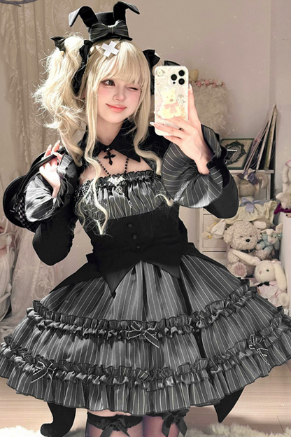 Rabbit Duke Gothic Lolita Dress + Bunny Ear Hat