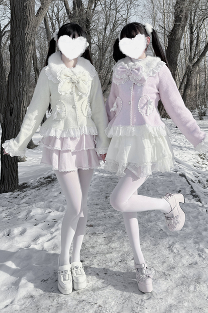 レースリボンスリムスイートコート