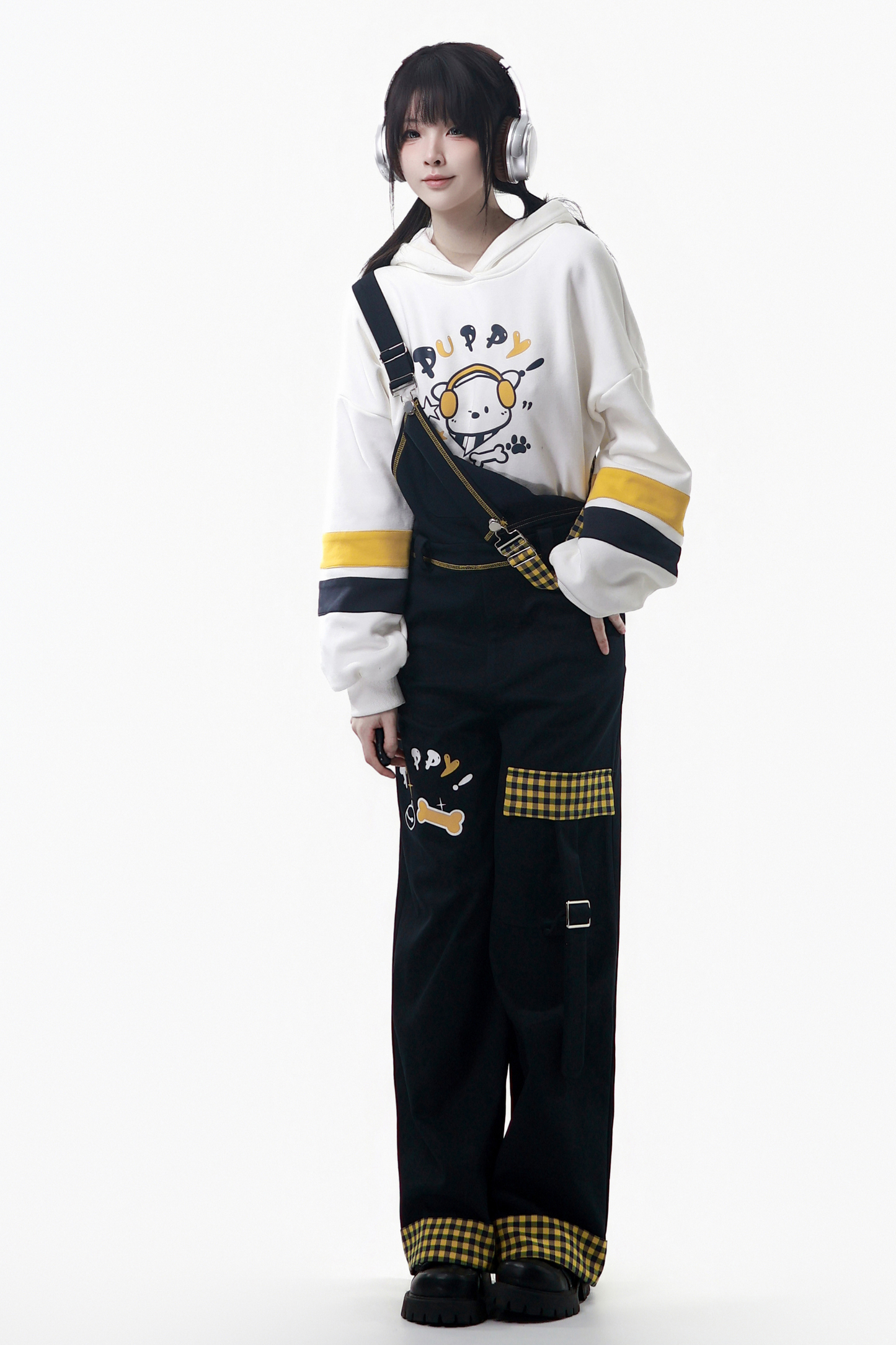 パピーフリーススウェット+フードパーカー+パンツ+スカート+レッグカバー