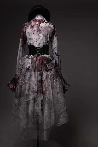 【予約商品】Bloodstainedチュールトレーンコルセットスカート