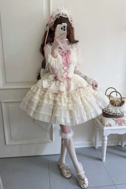 프린세스 큐트 스위트 로리타 드레스 + 테일