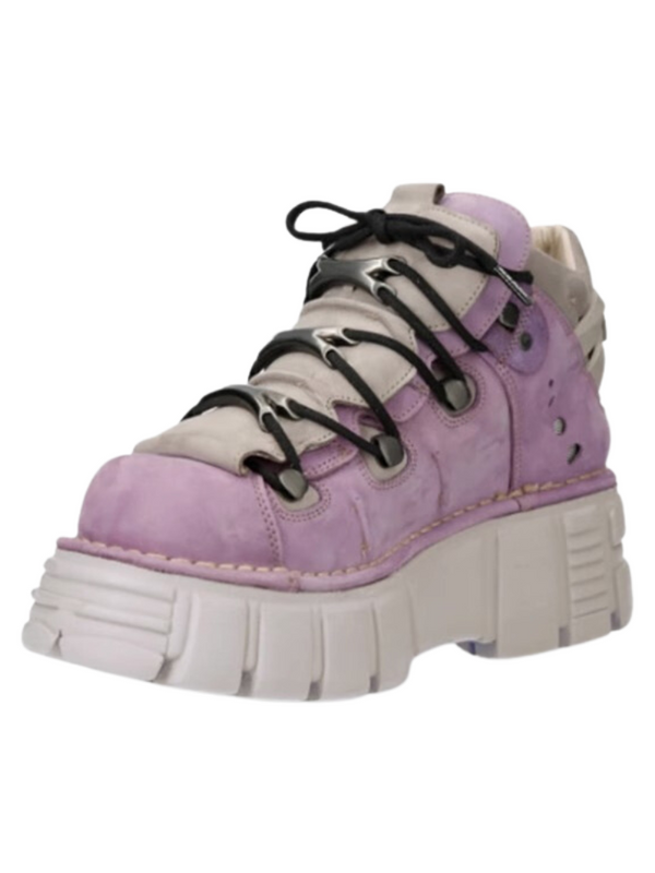 11 Color Pan Clock Retro Leather Metal Power Salls Neaker