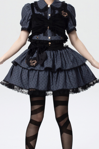 スパイシーキャンディードットロリータスカート