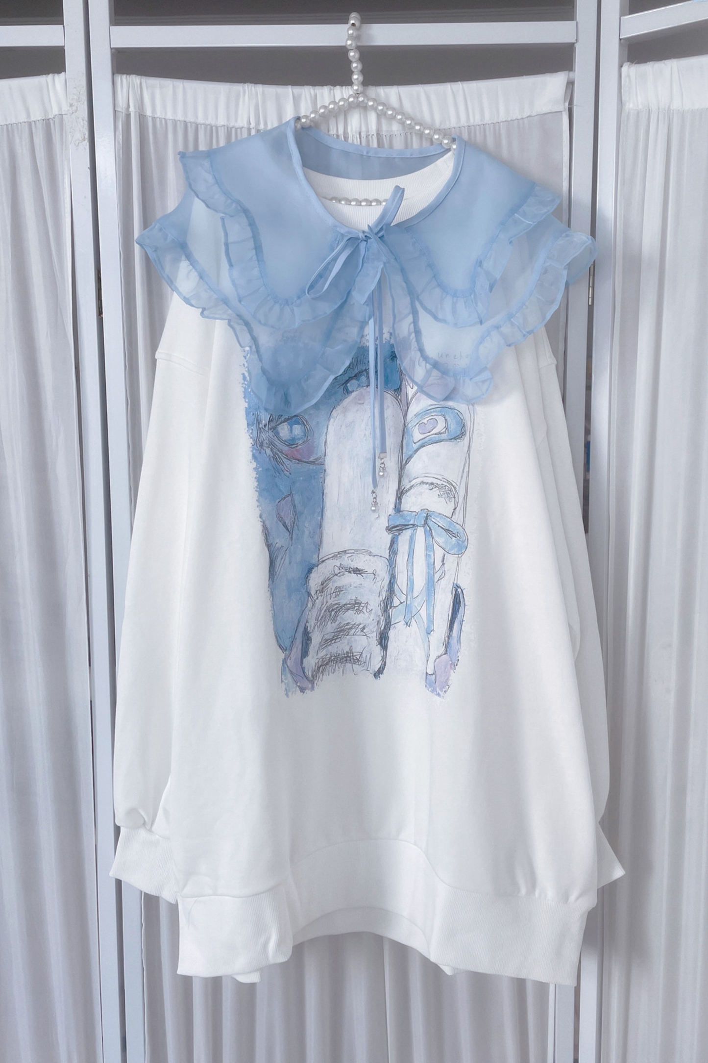 【天使界隈】ホワイトバードアクアルーズスウェットワンピース