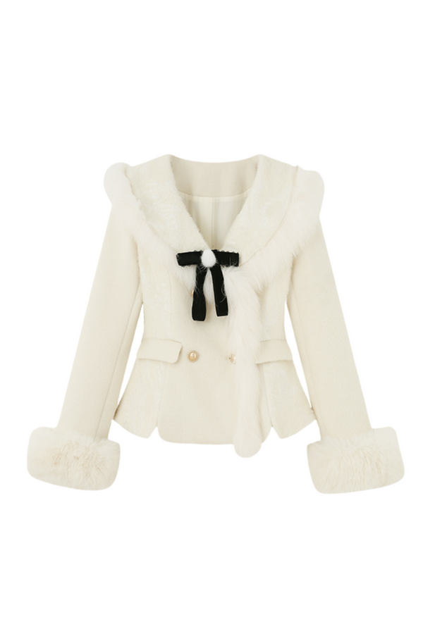 Sweet Girly Pure Top + Fur Skirt