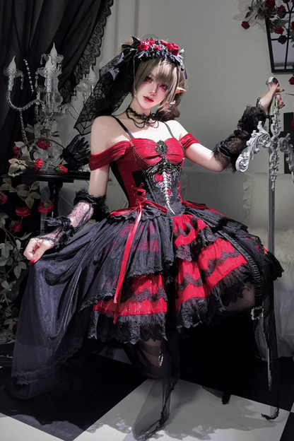 ドラゴンボーンゴシックドレス+ネックレス