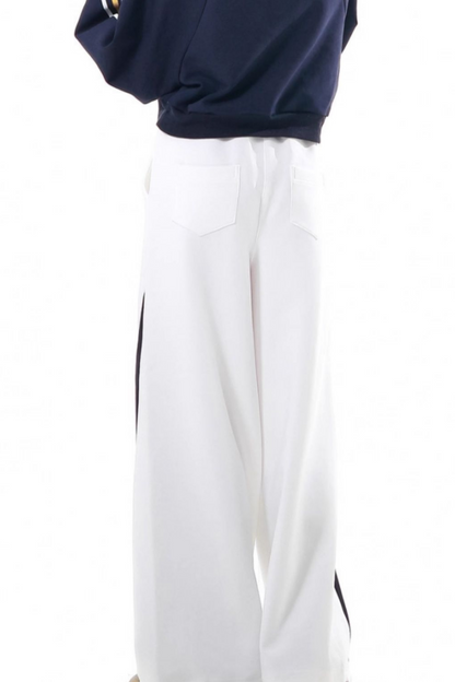 カレッジブルージャケット+フーディードレス+パンツ+スウェット