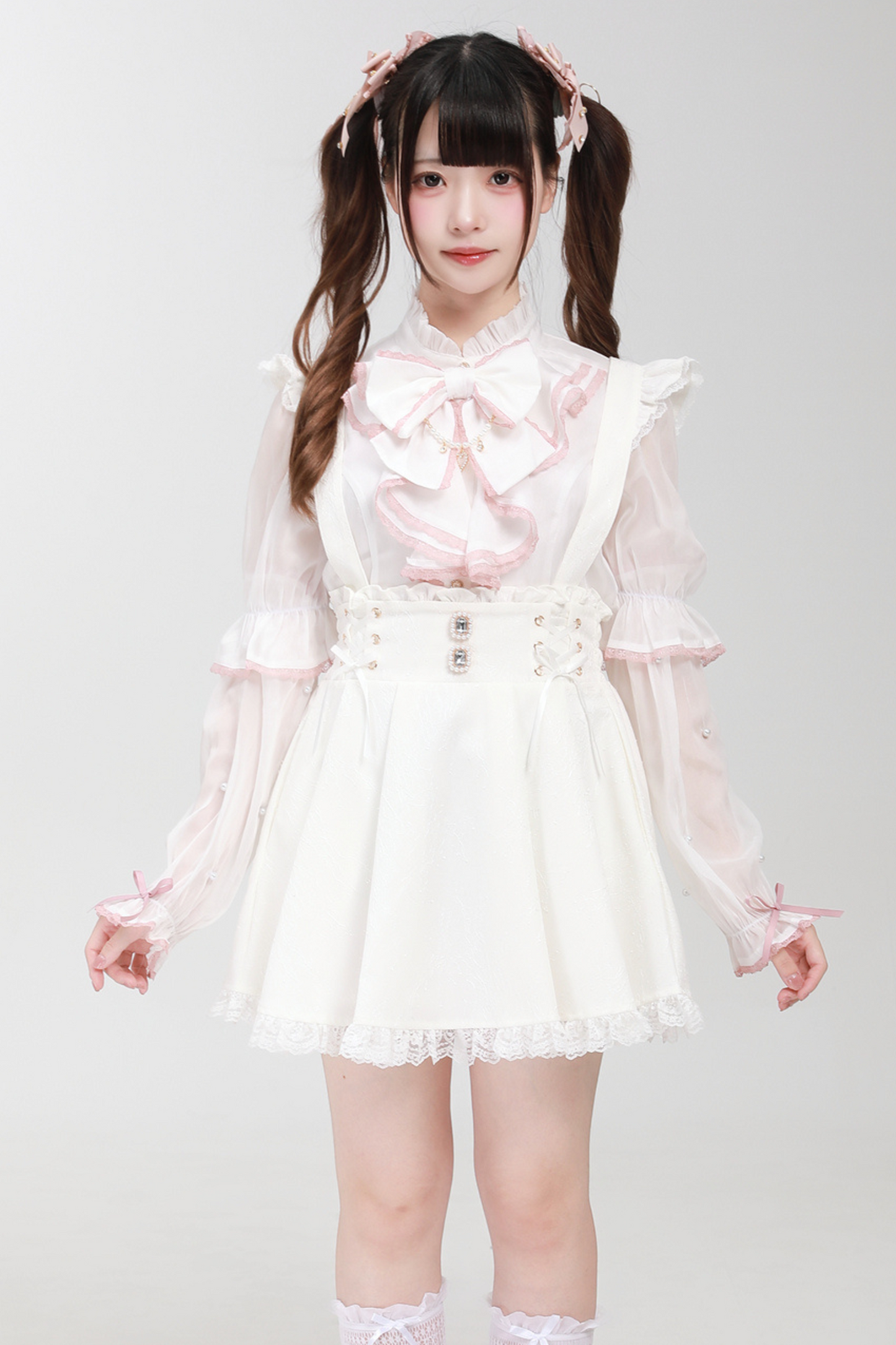 Mass Production Mine Beaded Sleeve Shirt