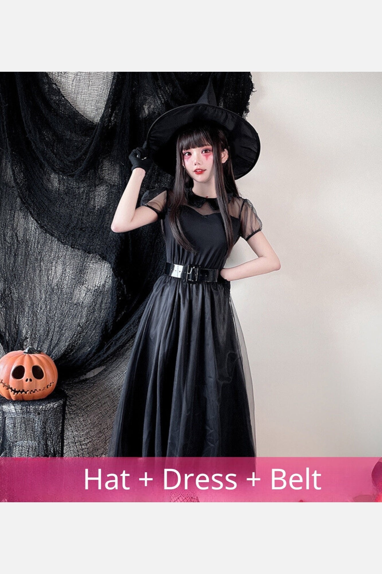 Black Wizard Witch Cosplay Dress