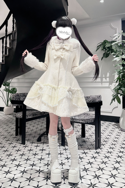 ガーリースノーリボンコート