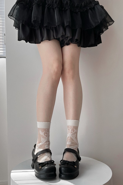 Angel Demon Heart Lolita Socks