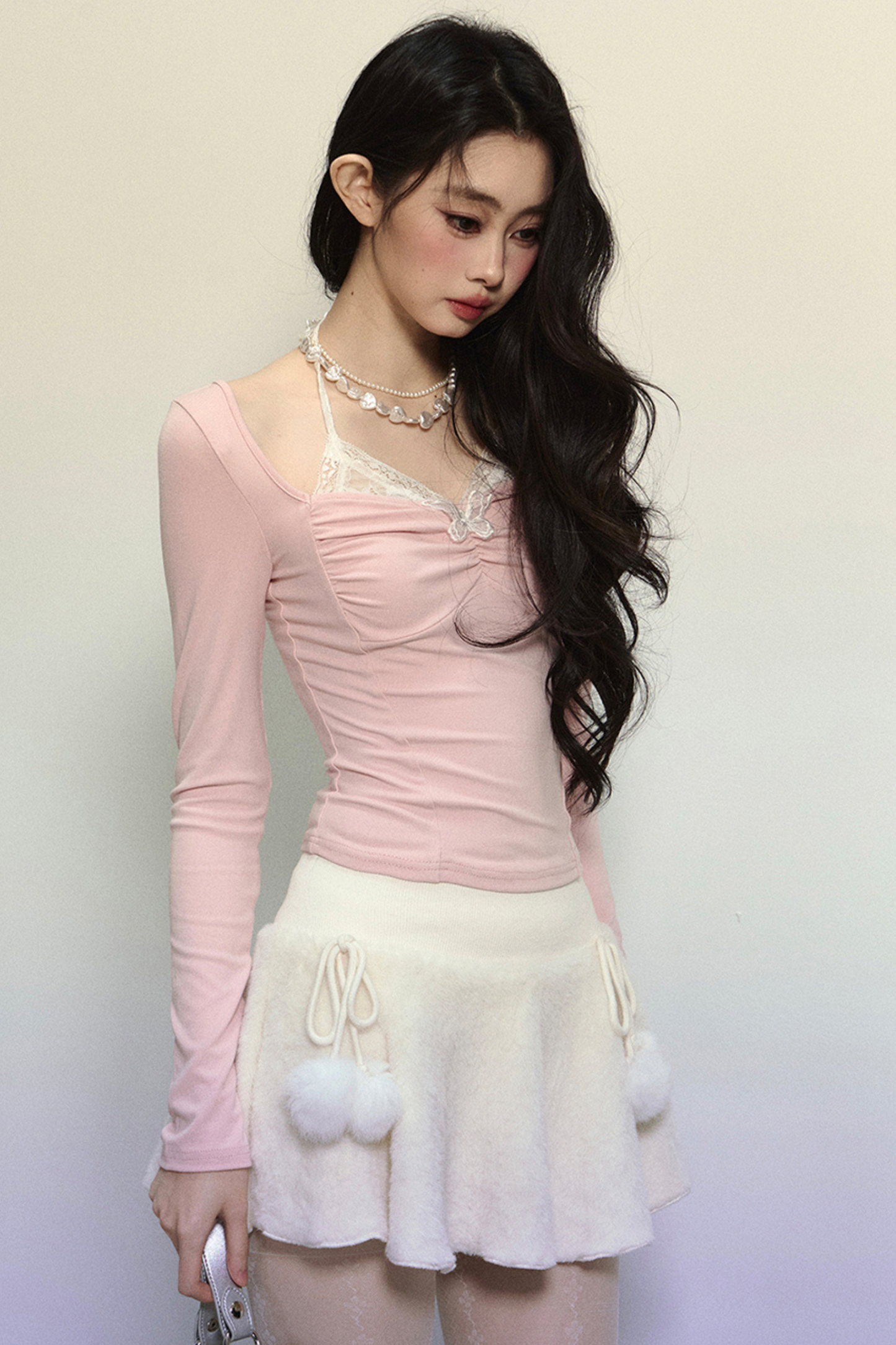 Lace Halterneck Sweet Top