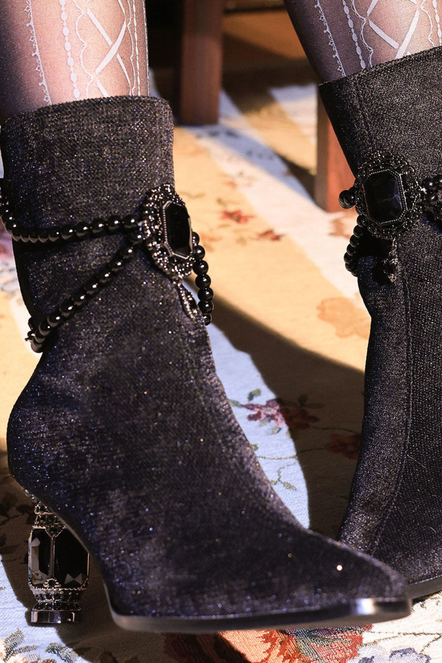 ジェムストーンボーロリータブーツ