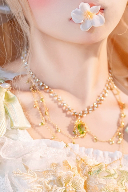 フォレストイリュージョンブライダルハット+ネックレス