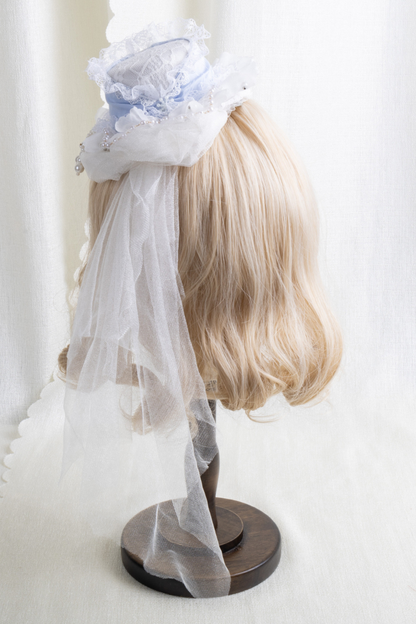 レースハットロリータクリップ