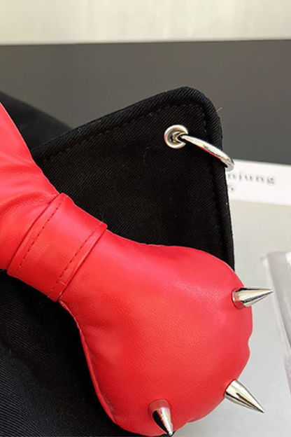 ビッグリボンステッチキャットハット