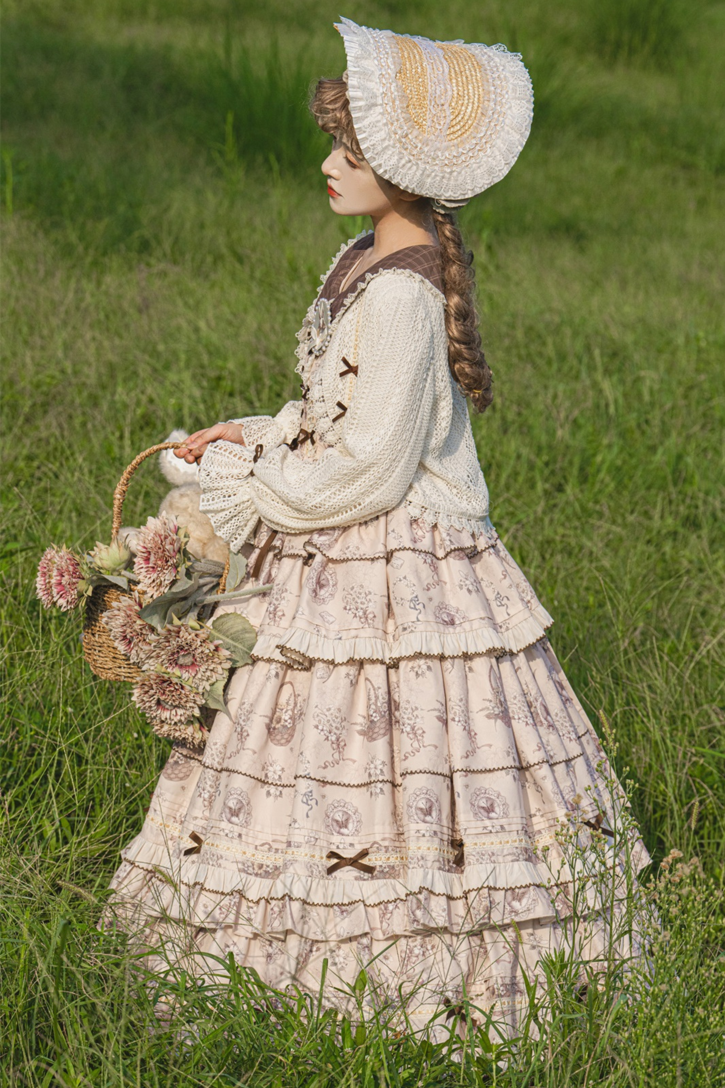 ブニングタイムエレガントロリータドレス+ドールカーディガン