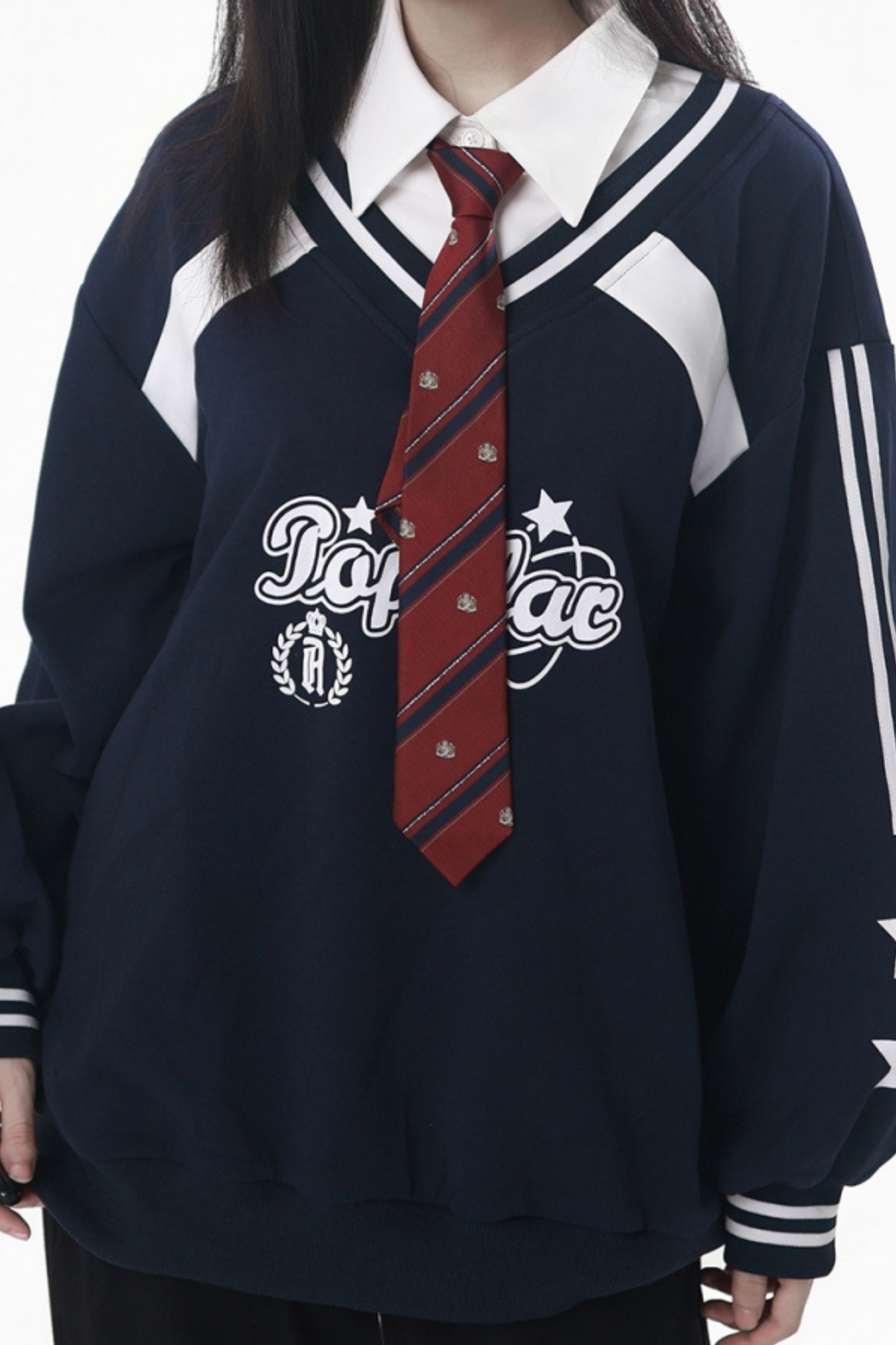 American College Sweatshirt + Tie + Pants + Skirt