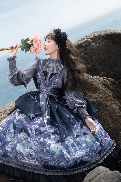 エンジェルガーデンブルーJSK+ルーズシャツ