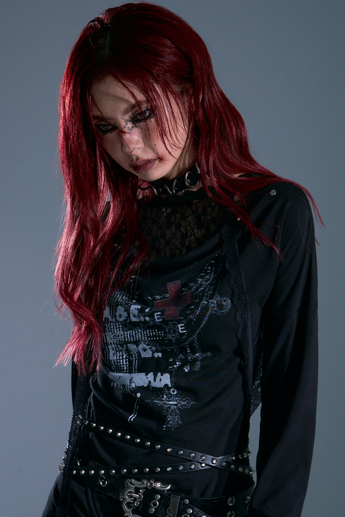 Garden Punk Lace Hooded Dress