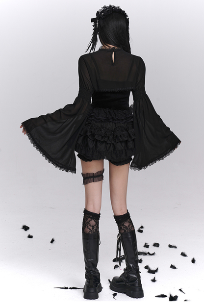 ゴーストガールゴシックパフィースカート＋キャミソール＋ショートアウター