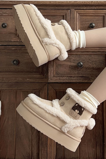 Lolita Fleece Line Snow Boots