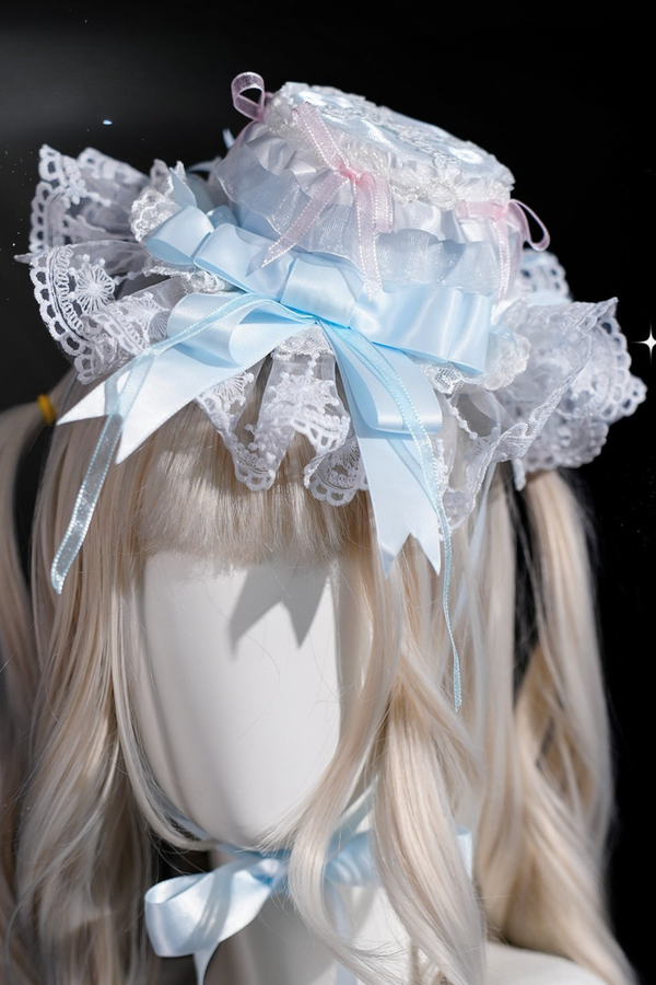 Light Sweet Lolita Jumper Skirt + Hat + Hairband