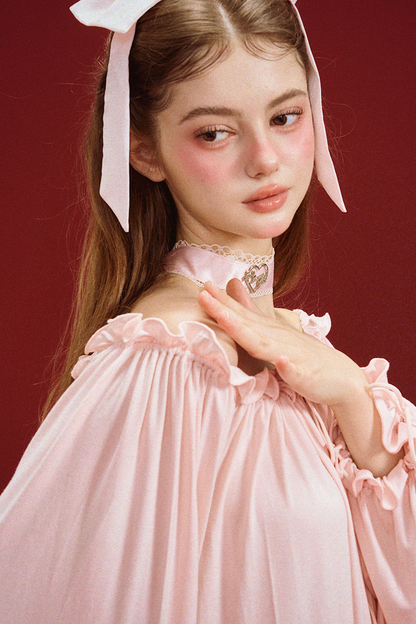 レイジーローズドレープモダールナイトドレス