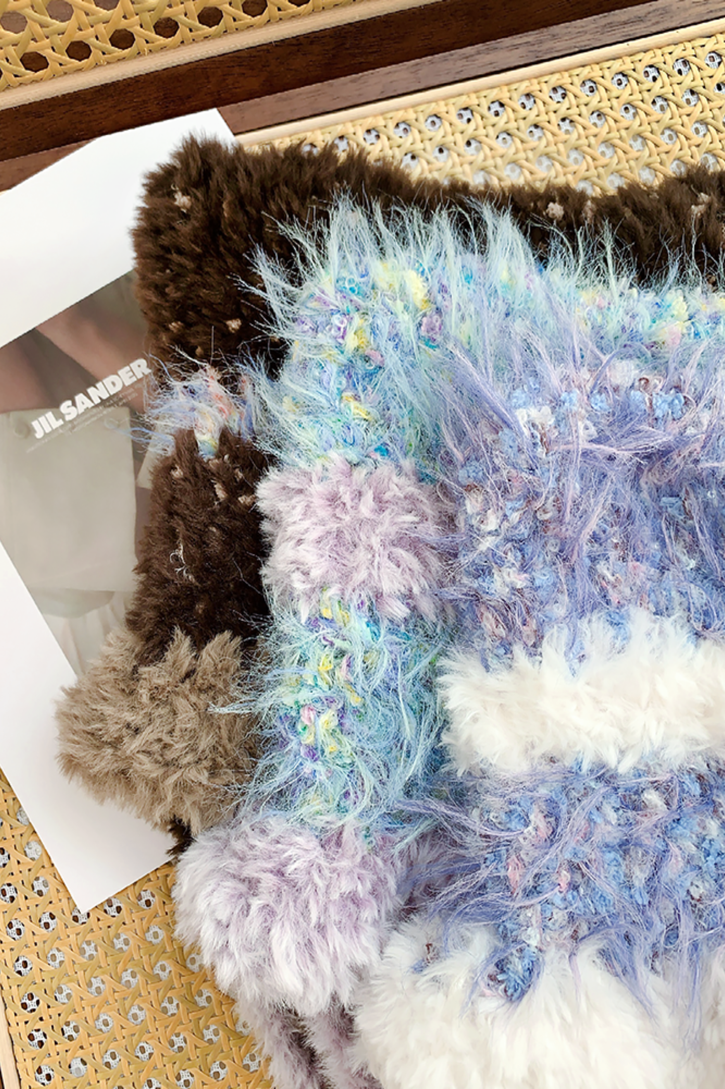 猫耳ファーフェイスプロテクターニット帽