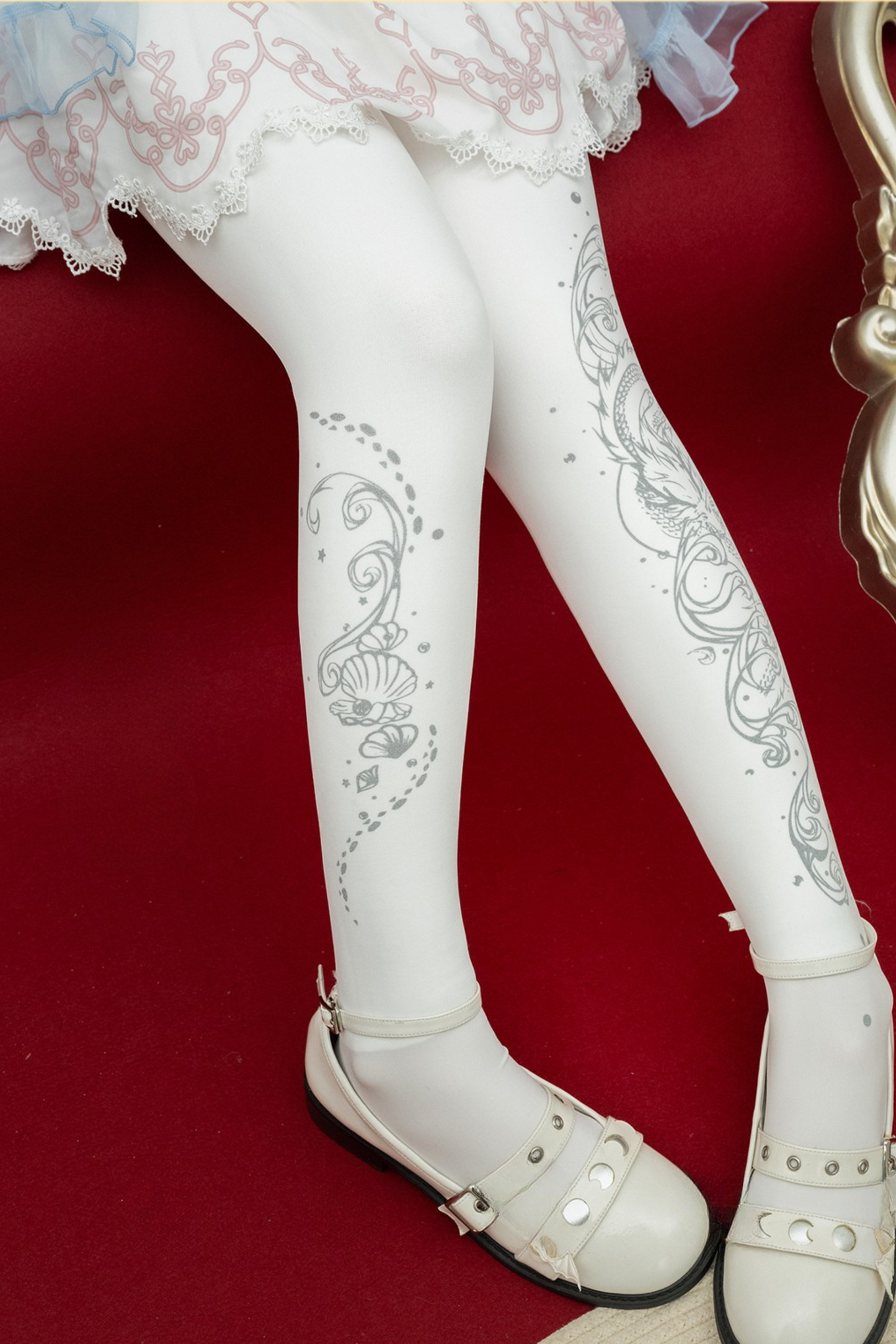 Side design china tights