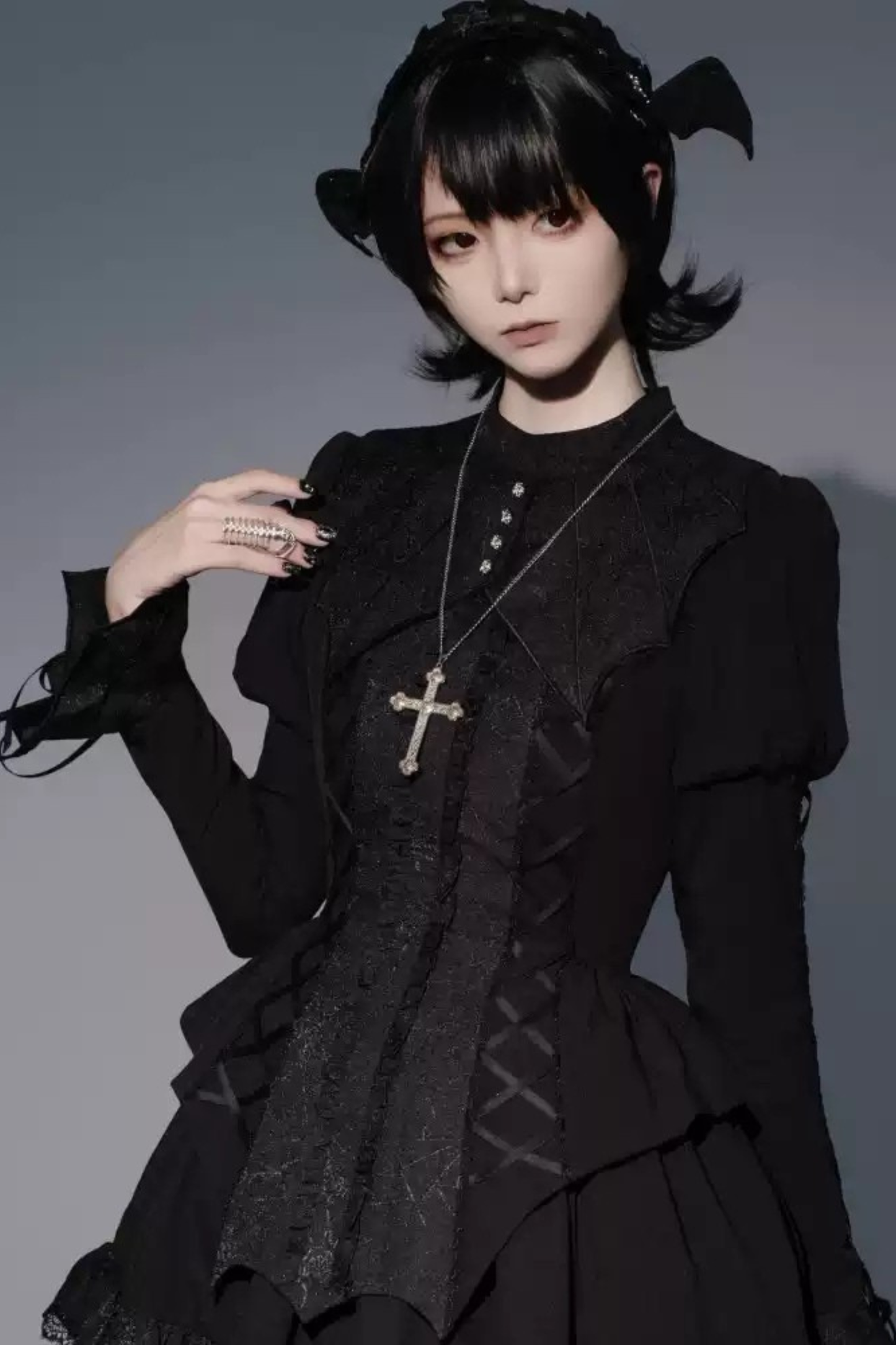 Camilla Spider Web Bat Gothic Dark Headdress Accessory