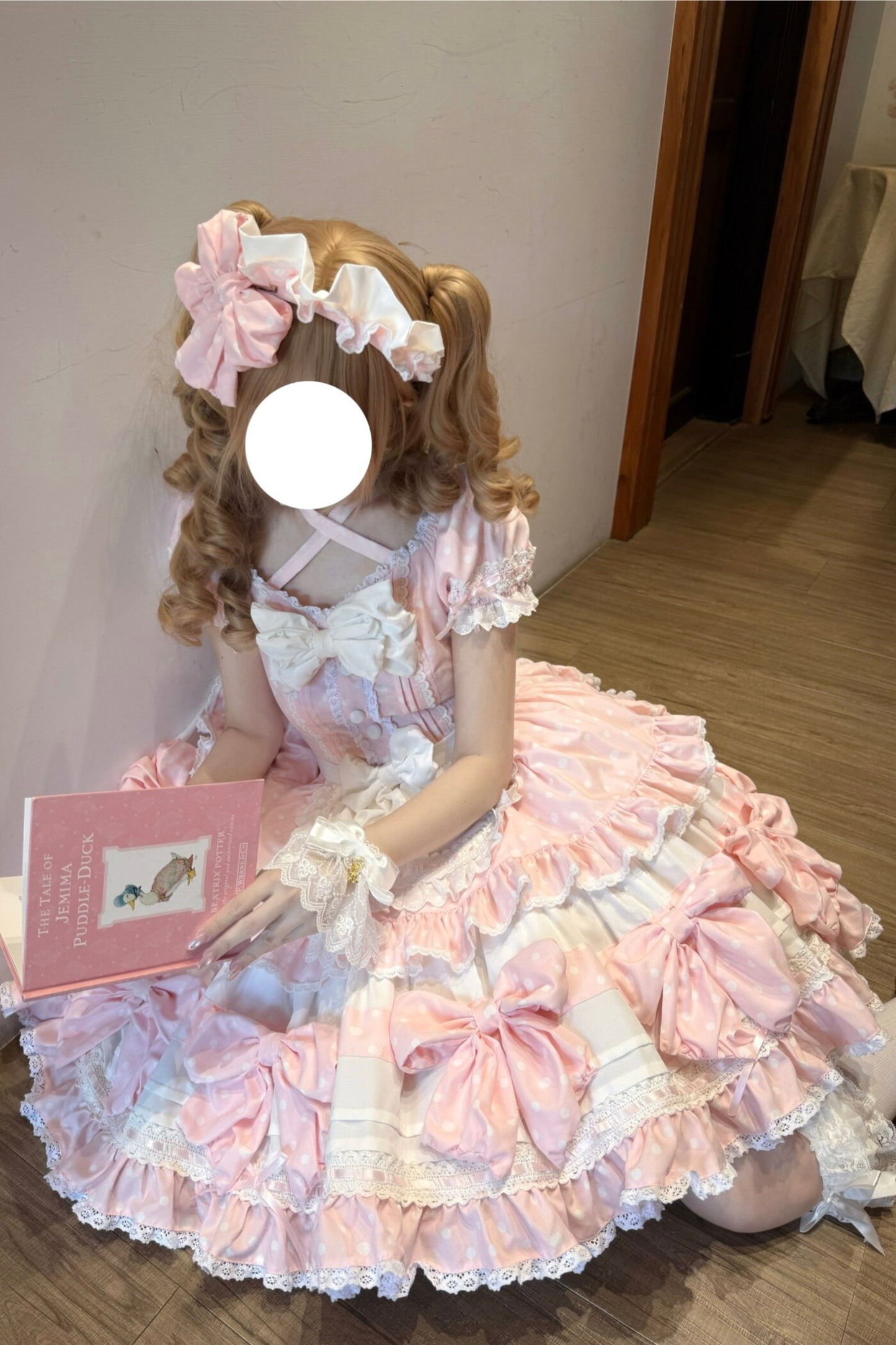 Doll Dot Big Ribbon Lolita Dress